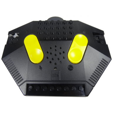 black electric train 9v rc train remote control dark bluish gray bottom yellow buttons