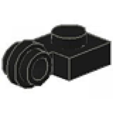 plate modified 1 x 1 with light attachment - thin ring