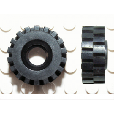 black tire 21mm d x 9mm offset tread medium