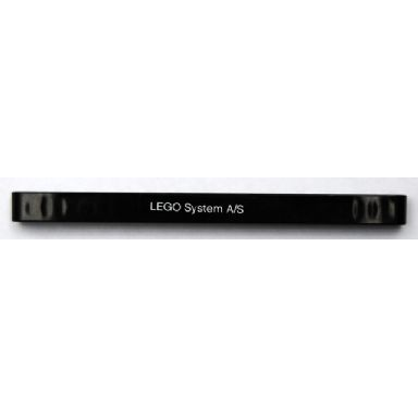 black technic liftarm thick 1 x 13 with lego system a s pattern sticker - set 8110