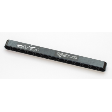 black technic liftarm thick 1 x 13 with tipper body operating instructions and pump on pump symbol pattern stickers - set 42043