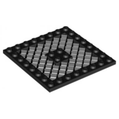 plate modified 8 x 8 with grille
