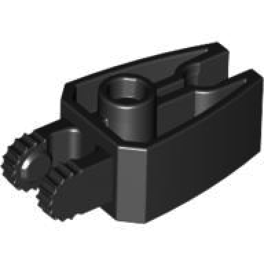 black hinge 1 x 3 locking with 2 fingers and claw end
