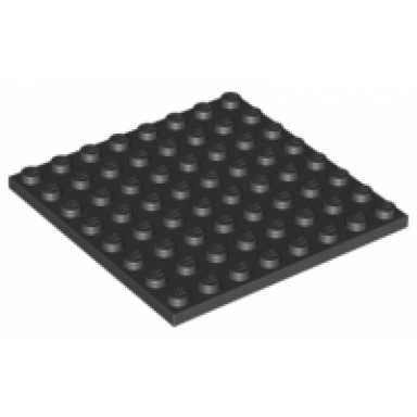 black plate 8 x 8