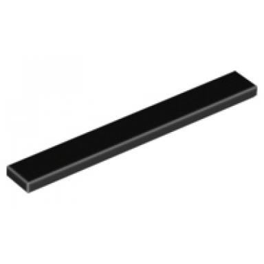black tile 1 x 8