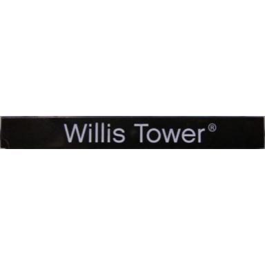 black tile 1 x 8 with willis tower pattern