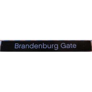 black tile 1 x 8 with brandenburg gate pattern