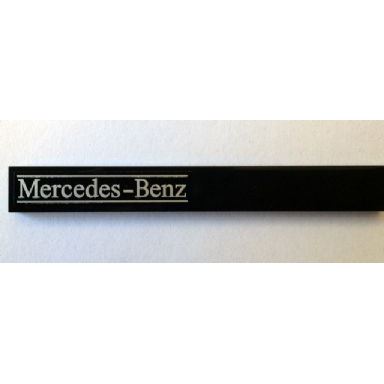 black tile 1 x 8 with mercedes-benz pattern left sticker - set 8110