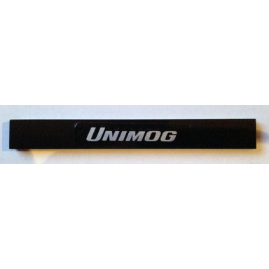 black tile 1 x 8 with unimog pattern sticker - set 8110
