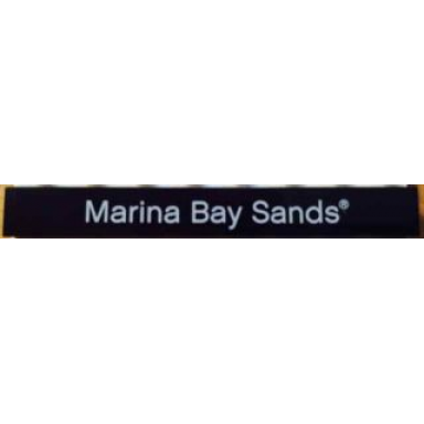 black tile 1 x 8 with marina bay sands pattern