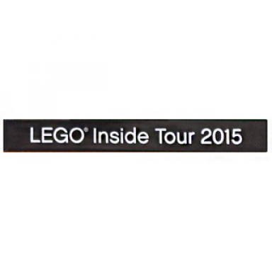 black tile 1 x 8 with lego inside tour 2015 pattern