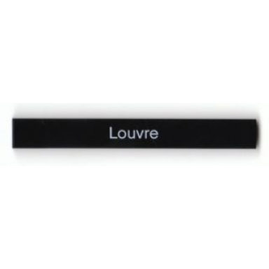 black tile 1 x 8 with louvre pattern