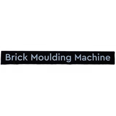 black tile 1 x 8 with brick moulding machine pattern