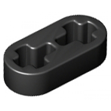 black technic liftarm thin 1 x 2 - axle holes