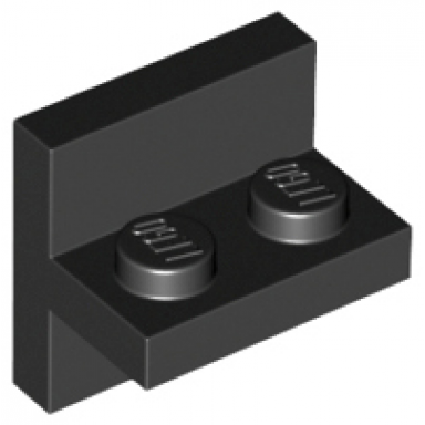 black bracket 2 x 2 - 1 x 2 centered