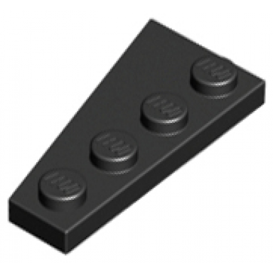 black wedge plate 4 x 2 right