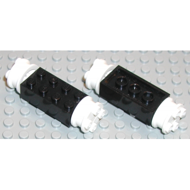 brick modified 2 x 4 with white wheels freestyle and white pins 4180 4259 2344