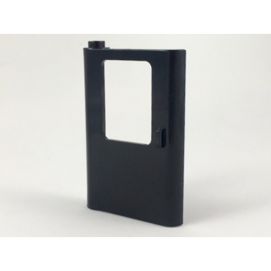black door 1 x 4 x 5 train left thin support at bottom