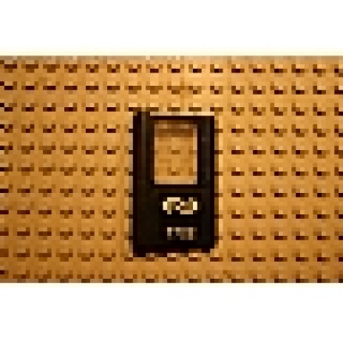 black door 1 x 4 x 5 train left thin support at bottom with dutch ns 7722 pattern sticker - set 7722