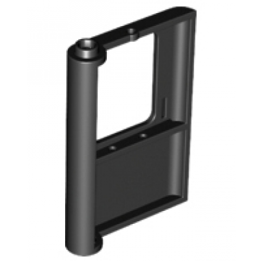 black door 1 x 4 x 5 train right thin support at bottom