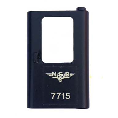 black door 1 x 4 x 5 train right thin support at bottom with norwegian nsb 7715 pattern sticker - set 7715