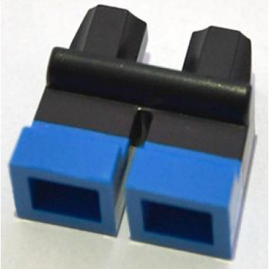 black legs short with molded blue lower legs boots pattern bam