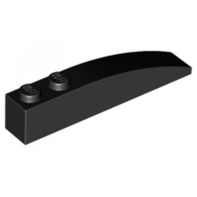 black slope curved 6 x 1