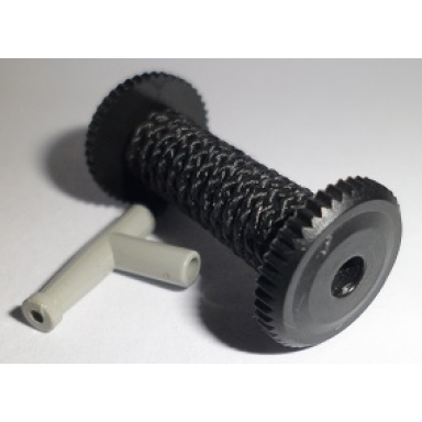 black string reel 2 x 4 x 2 drum with black string 35l with light gray hose nozzle simple 4208 194cx2