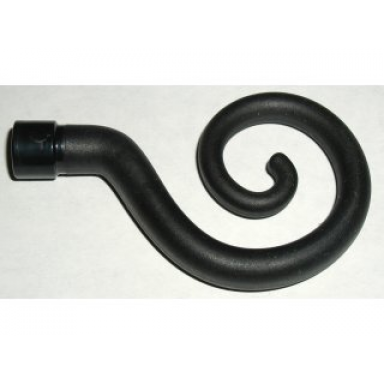 black monkey tail curled