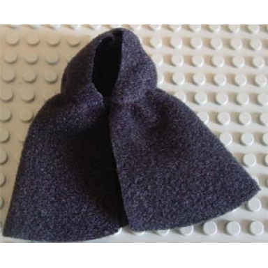 black duplo wear cloth cape with hood