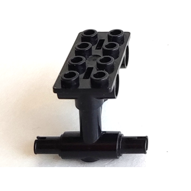 black plate modified 2 x 4 thin with bottom struts to pins