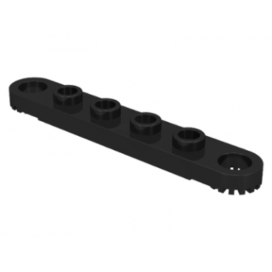 technic plate 1 x 6 with toothed ends