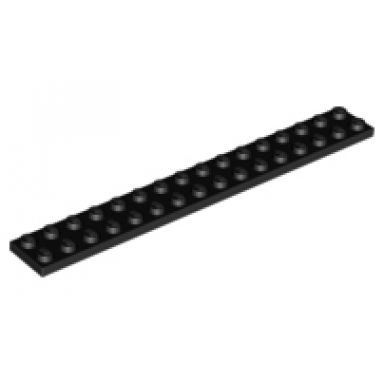 black plate 2 x 16