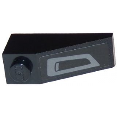 black slope 33 3 x 1 with front grille bumper air intake pattern model left side sticker - set 75875