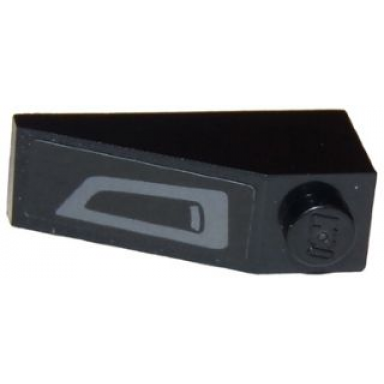 black slope 33 3 x 1 with front grille bumper air intake pattern model right side sticker - set 75875