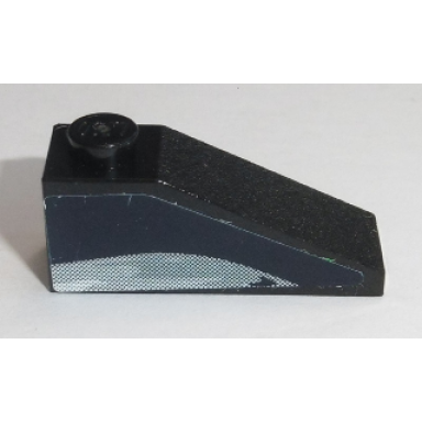 black slope 33 3 x 1 with dark blue and gray swirl pattern on right side sticker - set 8161