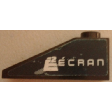 black slope 33 3 x 1 with gray swirls and e2 ãcran pattern model left side sticker - set 8161