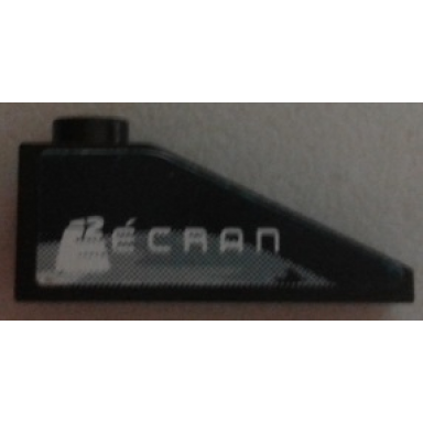 black slope 33 3 x 1 with gray swirls and e2 ãcran pattern model right side sticker - set 8161