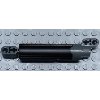 black technic linear actuator with dark bluish gray ends type 2