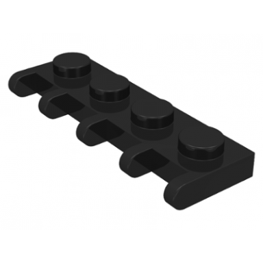 black hinge plate 1 x 4