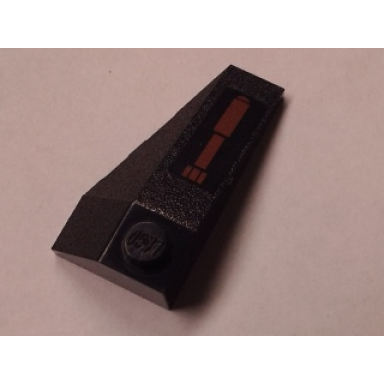 black wedge 4 x 2 triple left with hydraulic cylinder pattern sticker - set 7888
