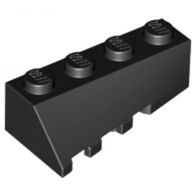 black wedge 4 x 2 sloped right