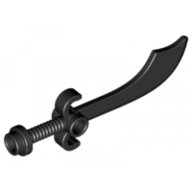 black minifigure weapon sword scimitar