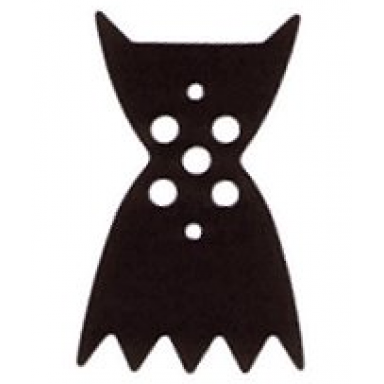 black minifigure cape cloth angular points and collar
