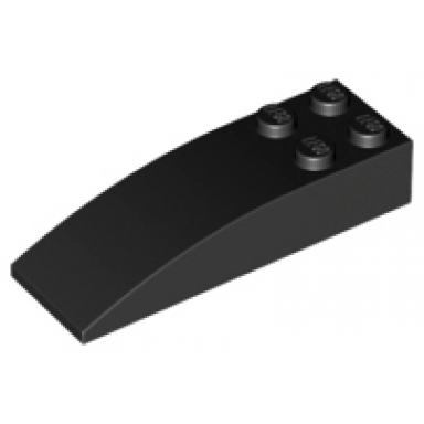 black slope curved 6 x 2