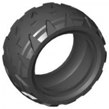 black tire 43.2 x 22 h