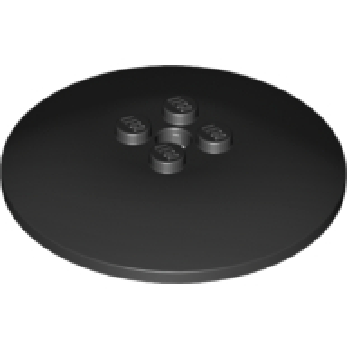 dish 6 x 6 inverted radar - solid studs