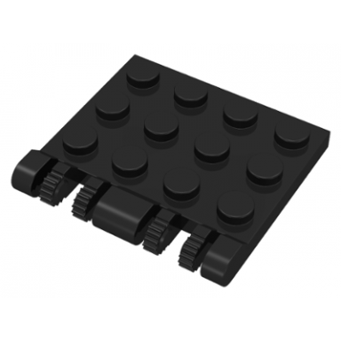 hinge plate 3 x 4 locking dual 2 fingers