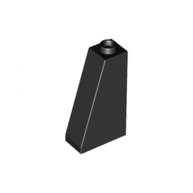 black slope 75 2 x 1 x 3 - hollow stud