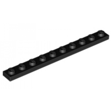 black plate 1 x 10